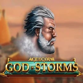 Age Of The Gods: God of Storms logo by Playtech at Goldenbet Casino