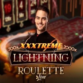 Live Casino logo of XXXtreme Lightning Roulette from Evolution at Goldenbet Casino